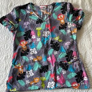 Animal scrub top